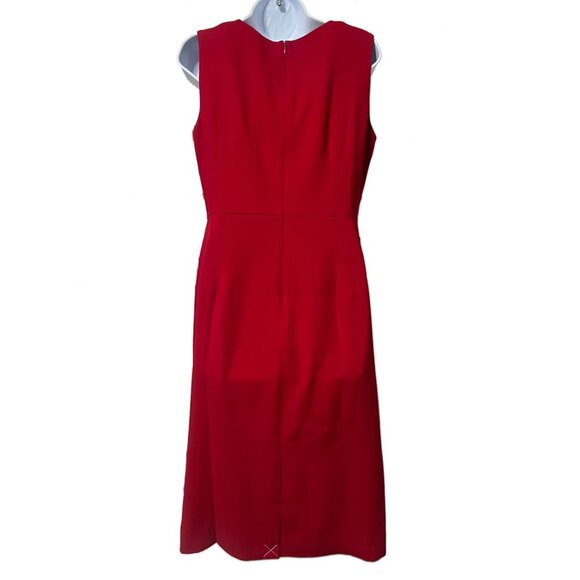J. Crew 365 Red Cocktail Dress, Size 10 Tall - Picture 7 of 14